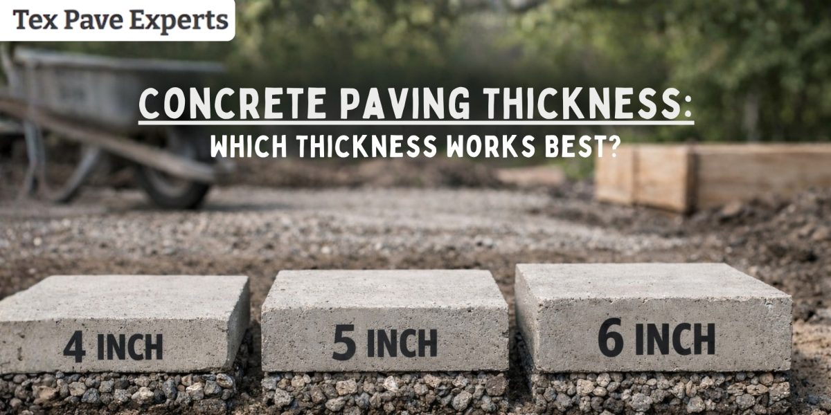 Concrete Paving Thickness: Which Thickness Works Best?